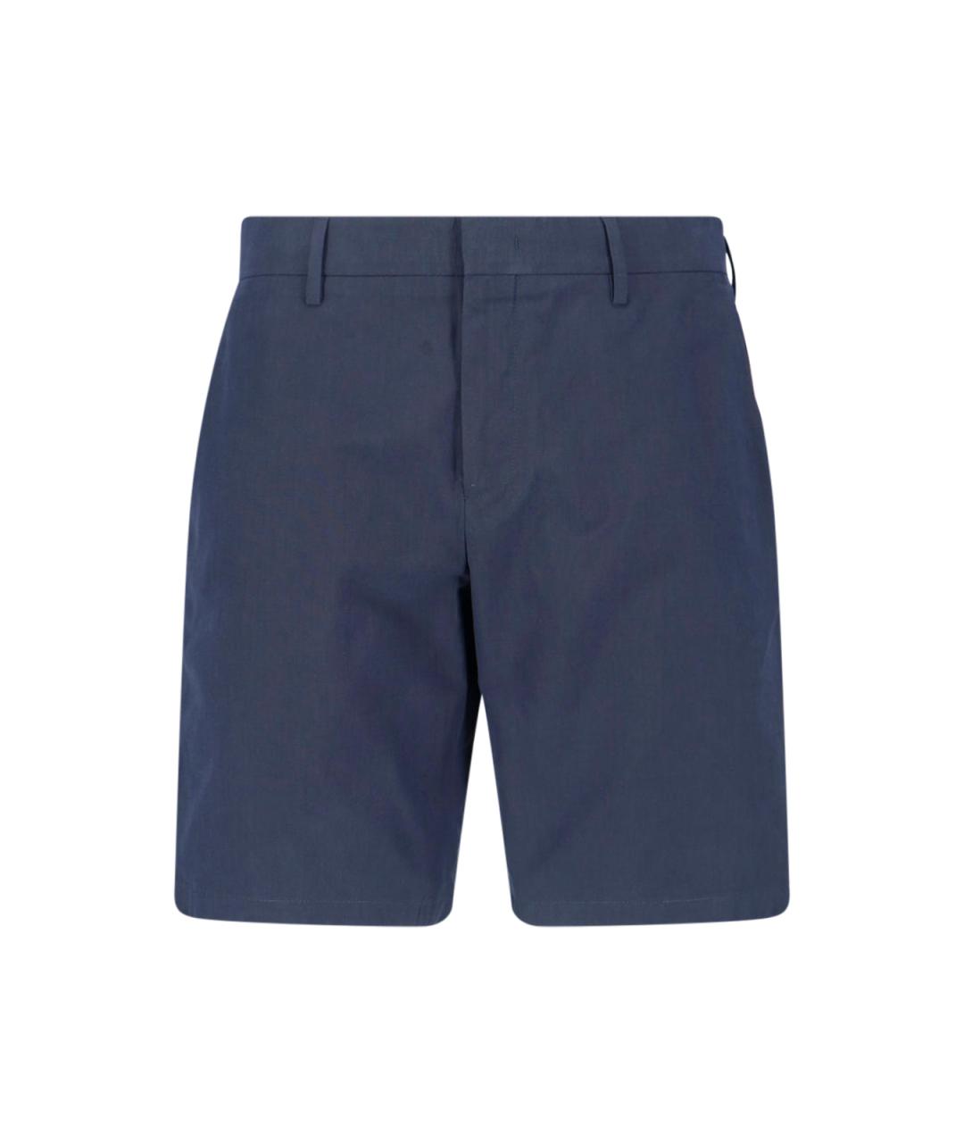 PAUL SMITH Синие хлопковые шорты, фото 1