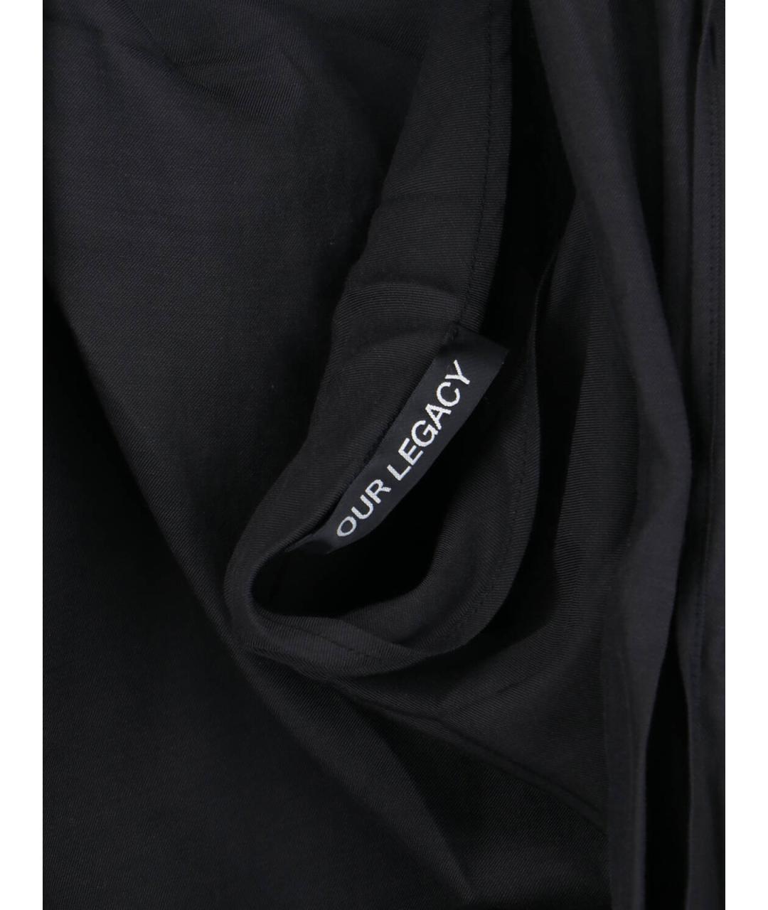 OUR LEGACY Черная вискозная майка, фото 3