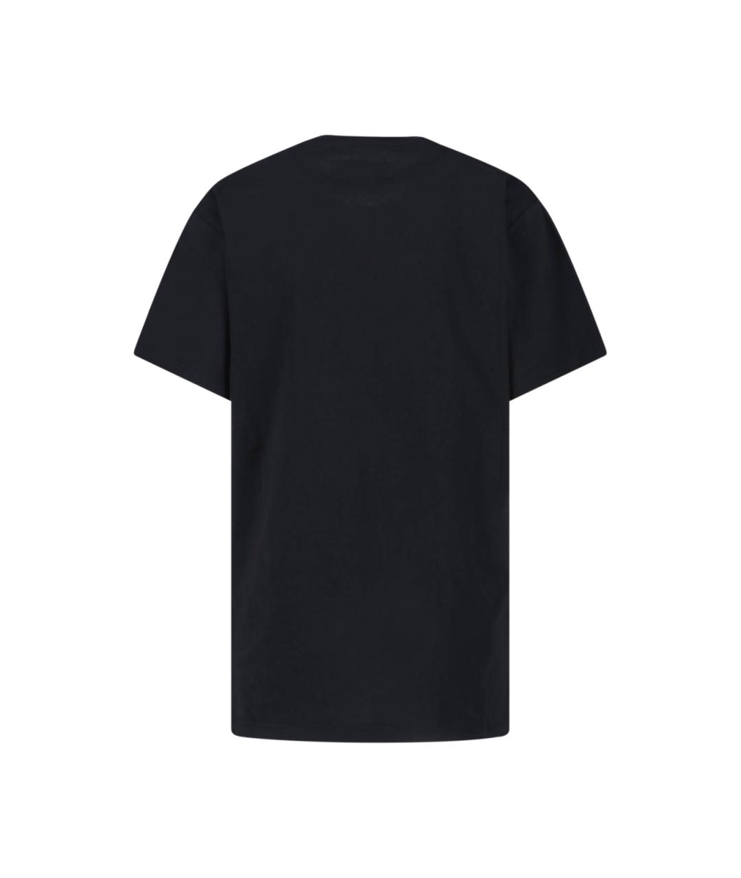 VIVIENNE WESTWOOD Черная хлопковая футболка, фото 2