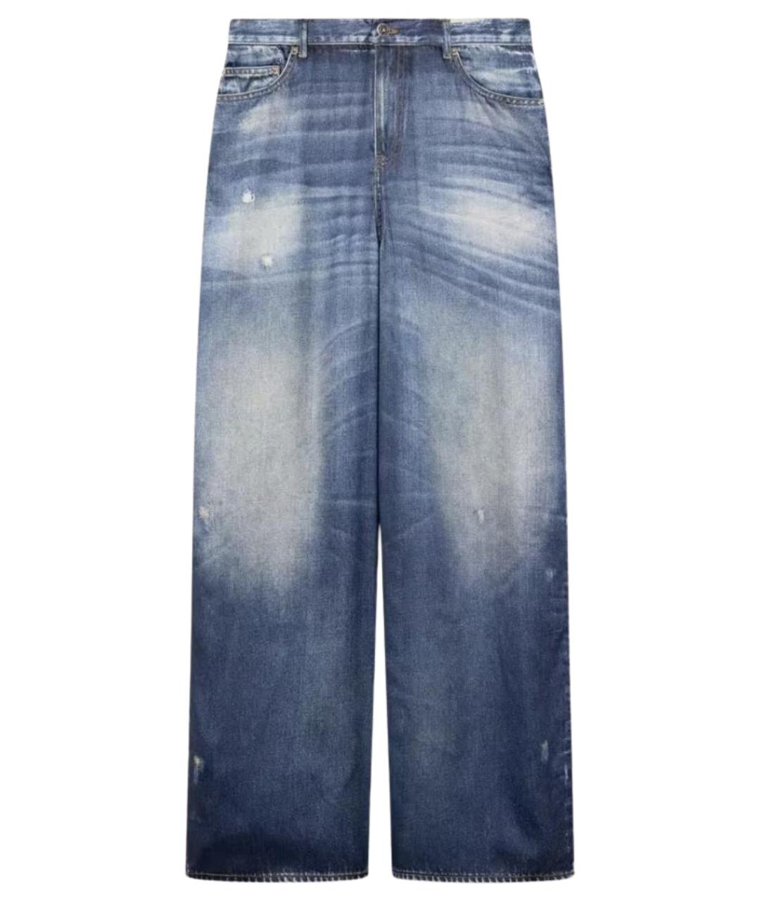 GOLDEN GOOSE DELUXE BRAND Синие прямые джинсы, фото 1