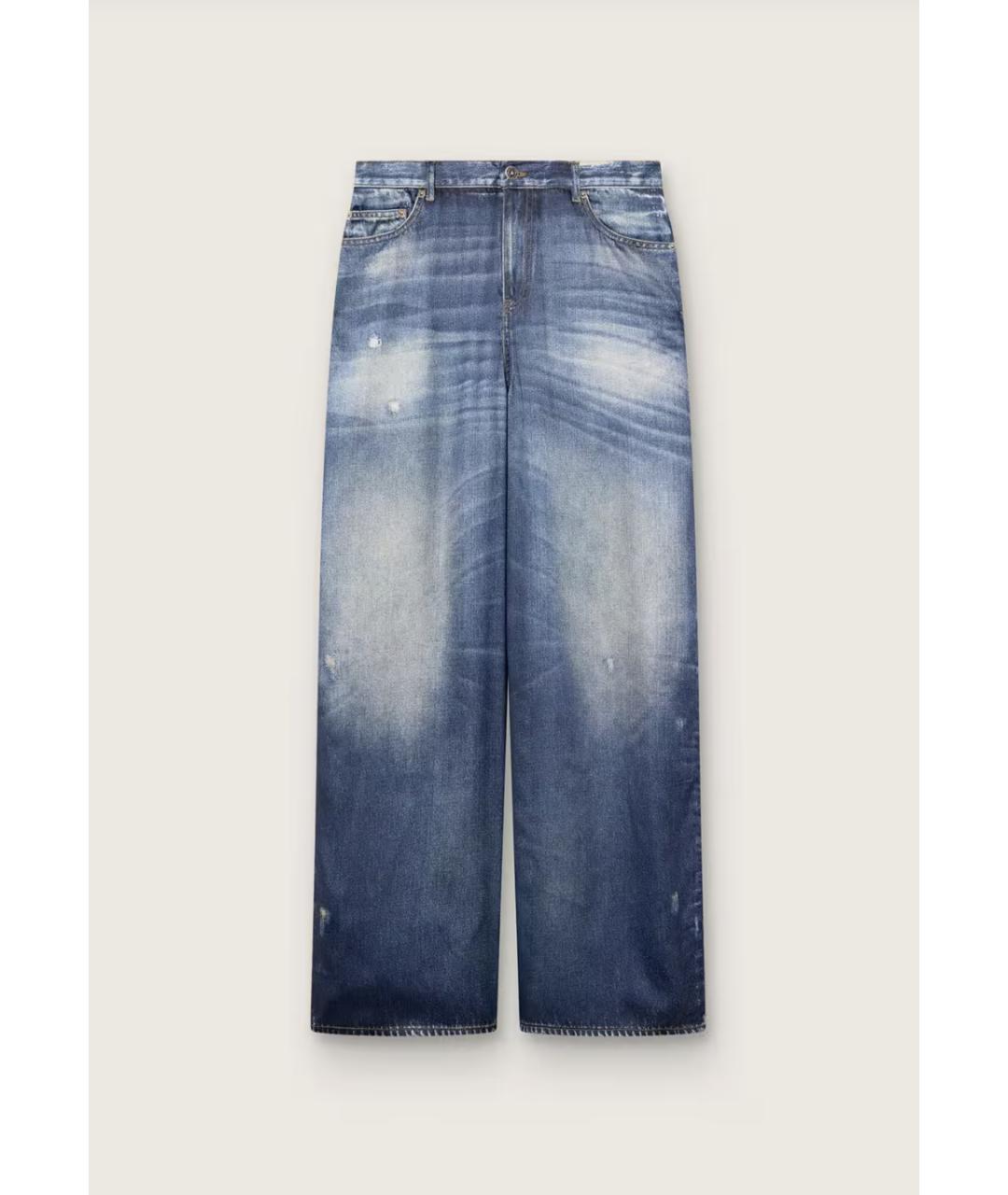 GOLDEN GOOSE DELUXE BRAND Синие прямые джинсы, фото 6