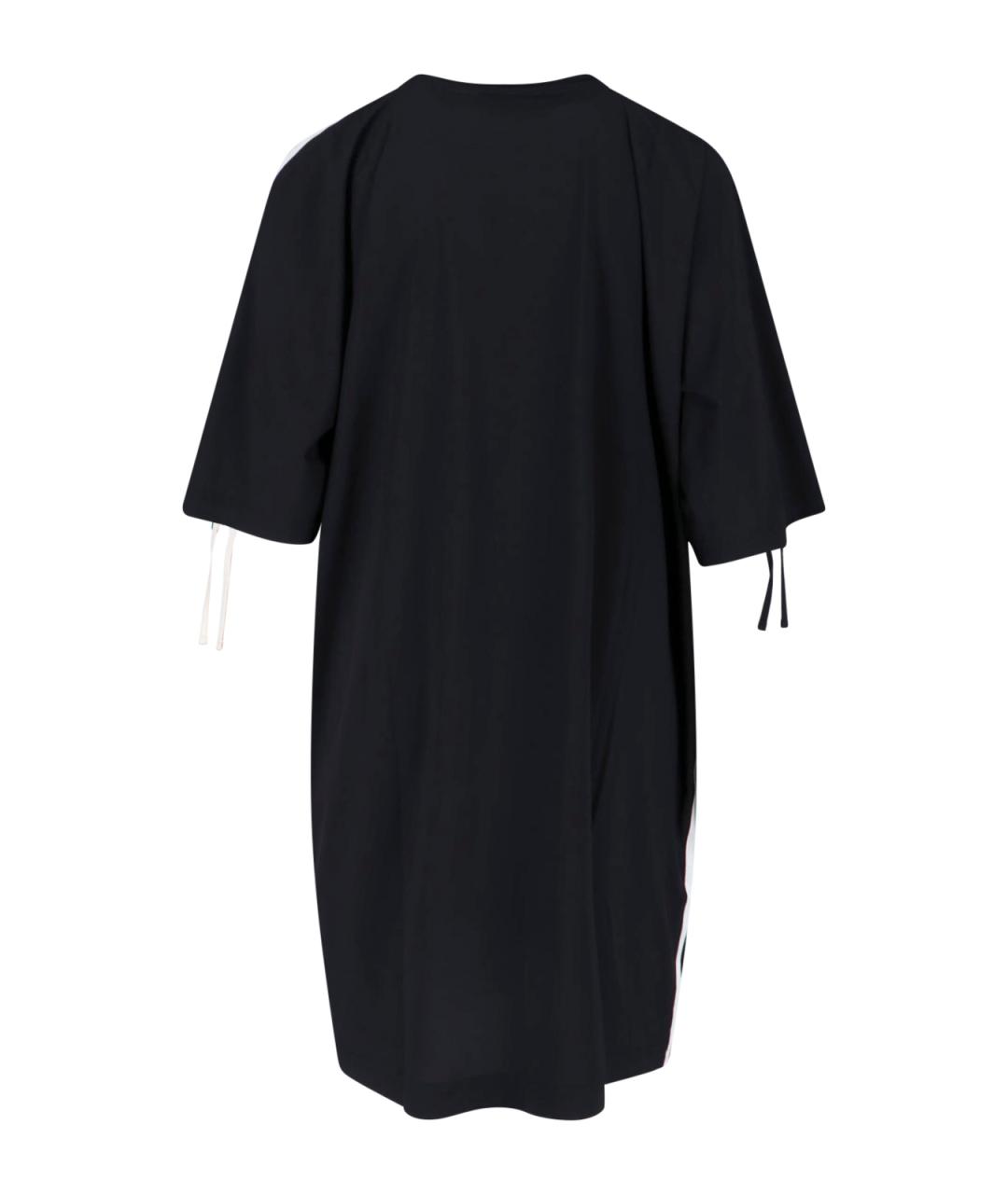 Y-3 Черное полиэстеровое повседневное платье, фото 2