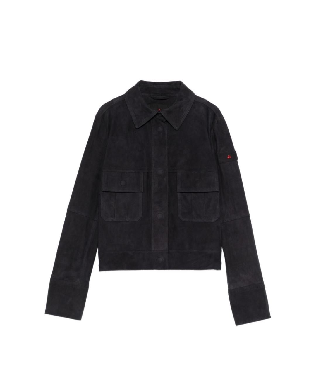 PEUTEREY Темно-синяя замшевая куртка, фото 1