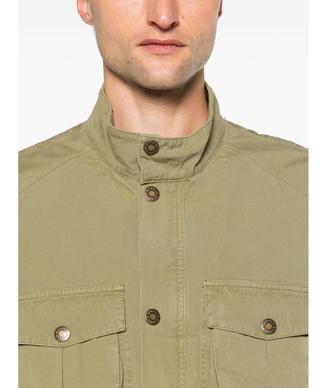 BARBOUR Зеленая хлопковая куртка, фото 3