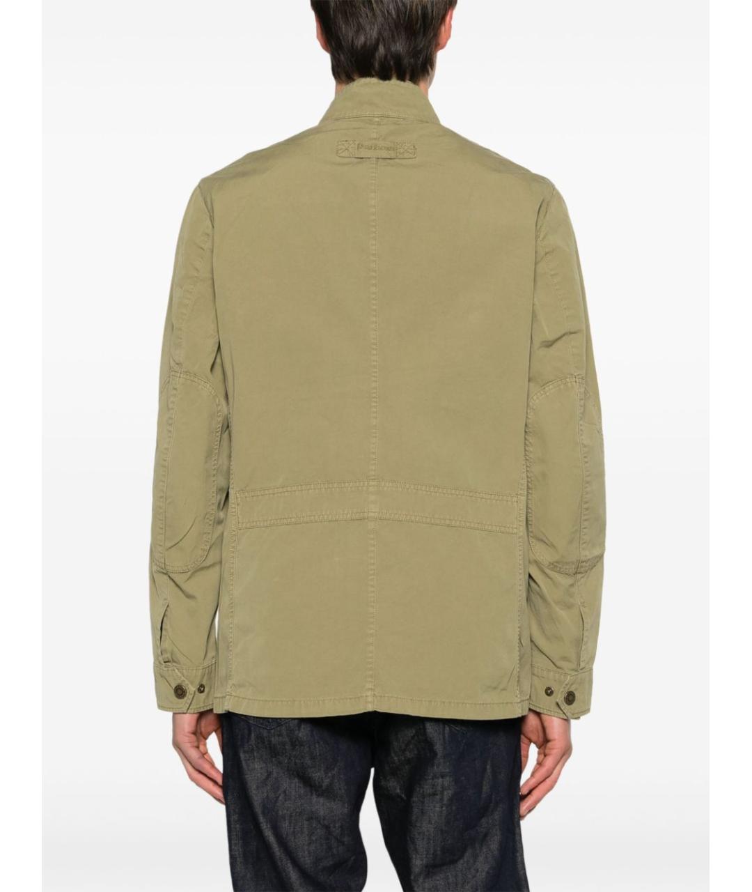 BARBOUR Зеленая хлопковая куртка, фото 2