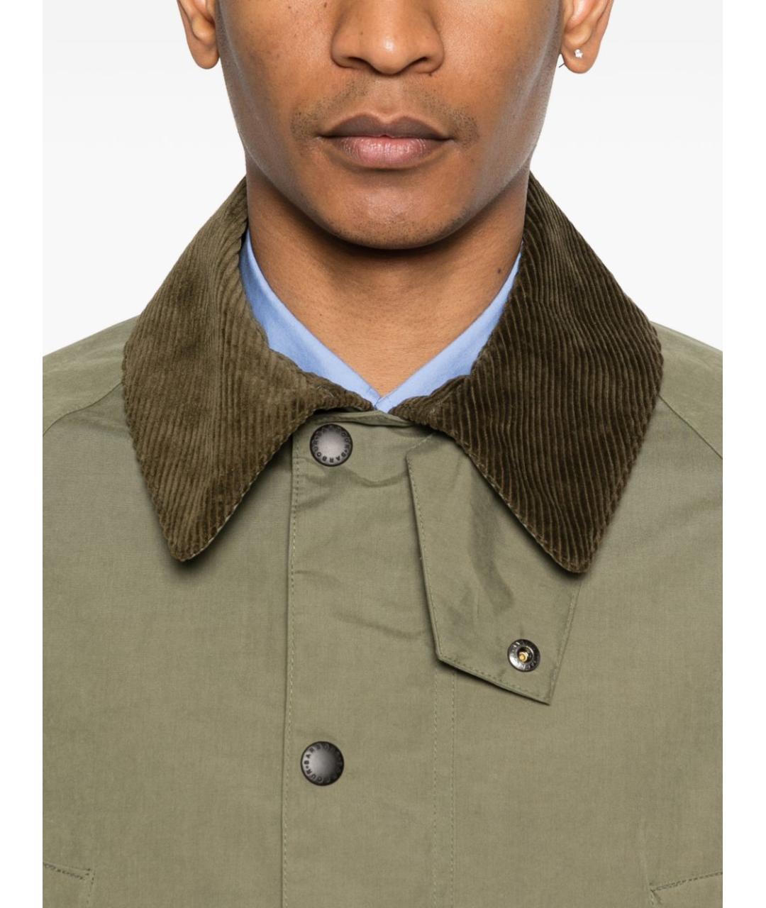 BARBOUR Зеленая хлопковая куртка, фото 2