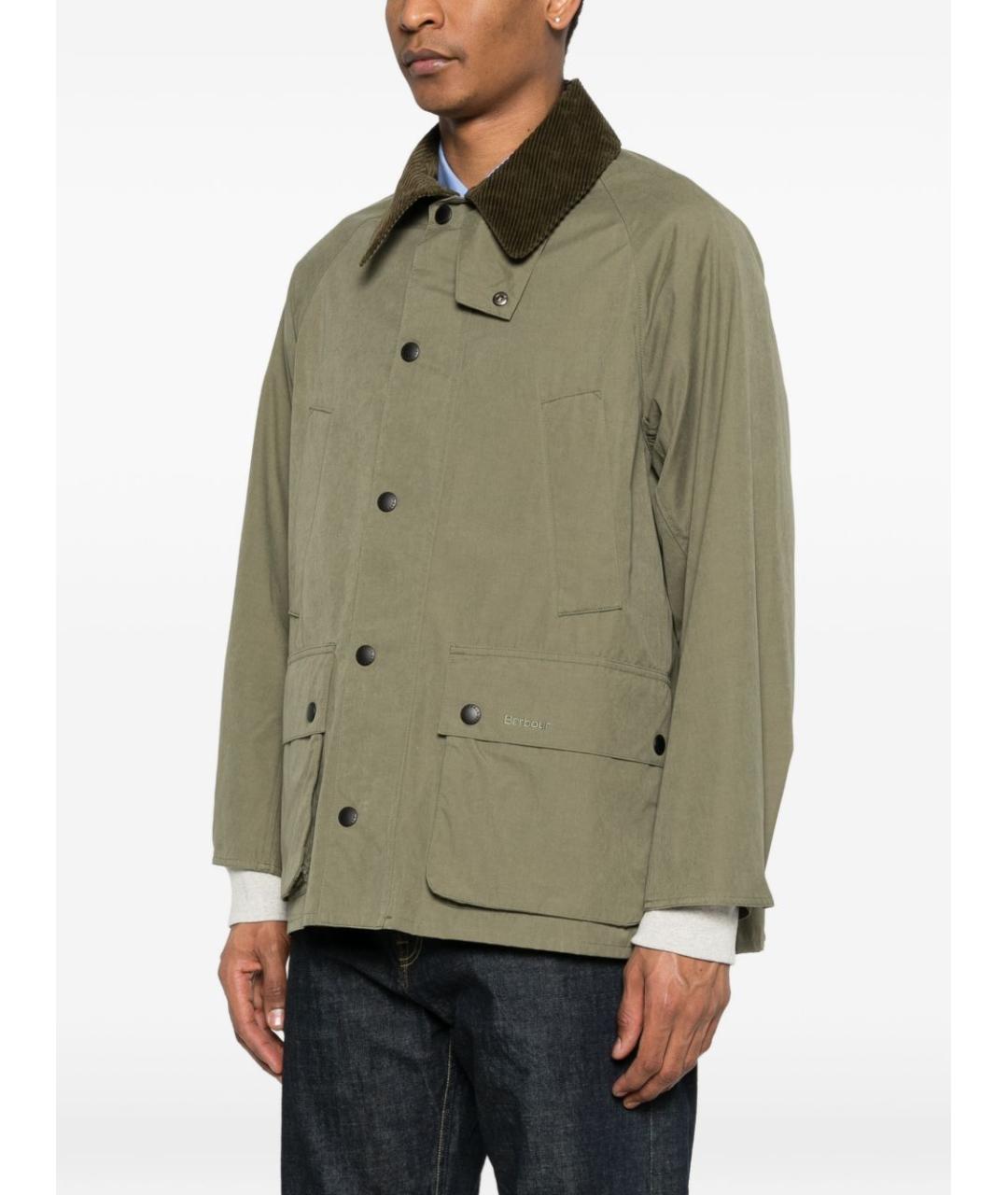 BARBOUR Зеленая хлопковая куртка, фото 5