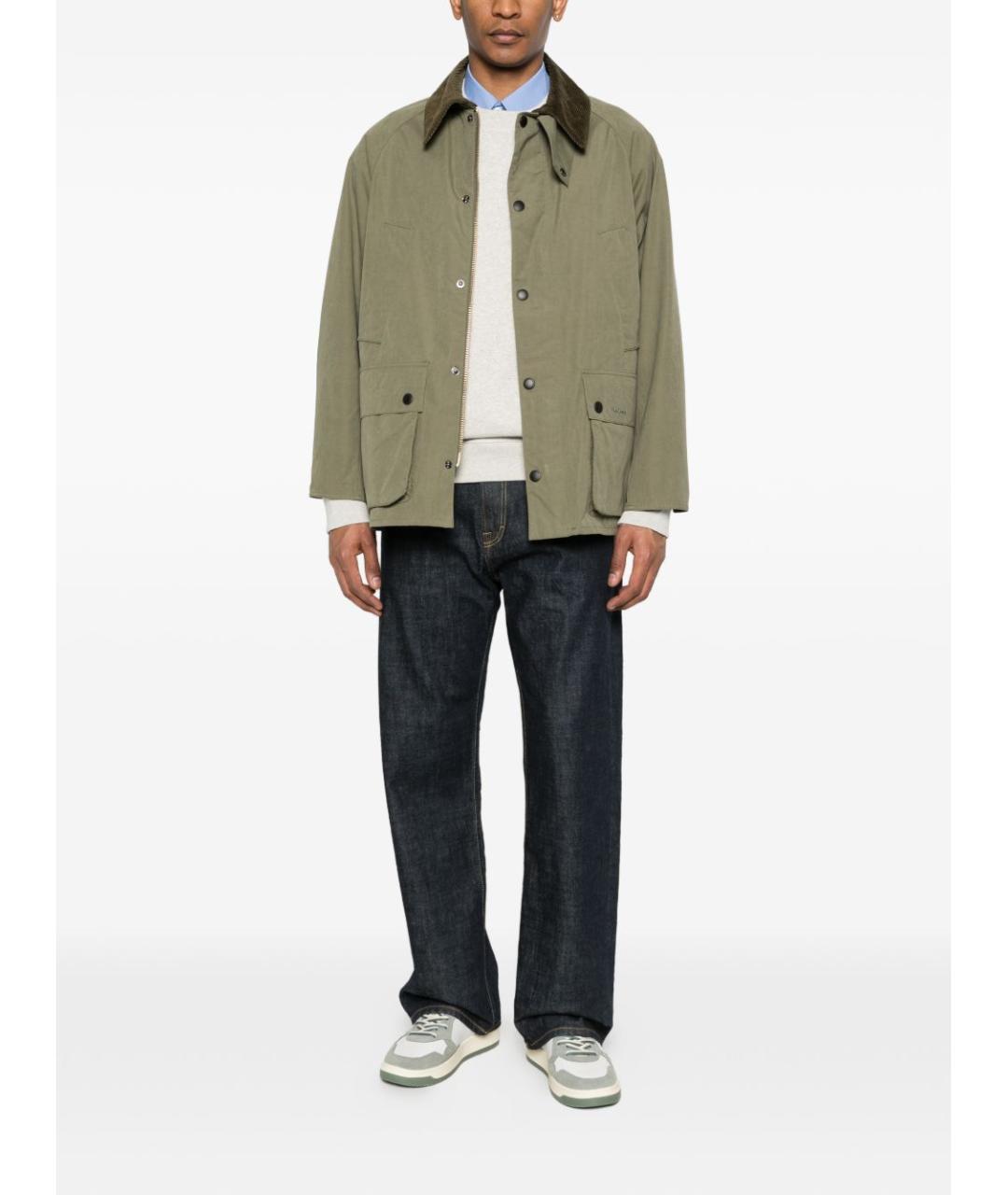 BARBOUR Зеленая хлопковая куртка, фото 4