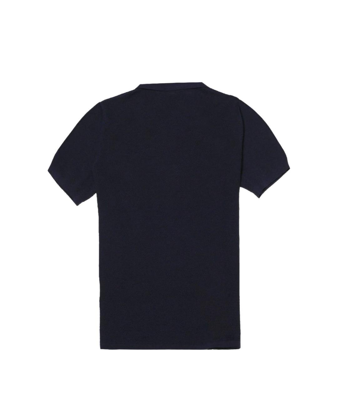 MC2 SAINT BARTH Синяя хлопковая футболка, фото 2