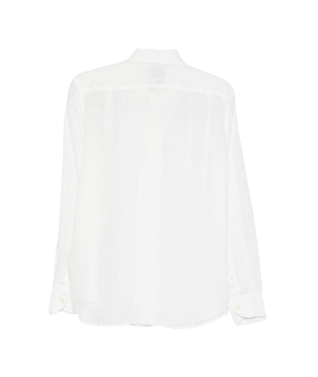 MC2 SAINT BARTH Белая льняная кэжуал рубашка, фото 3