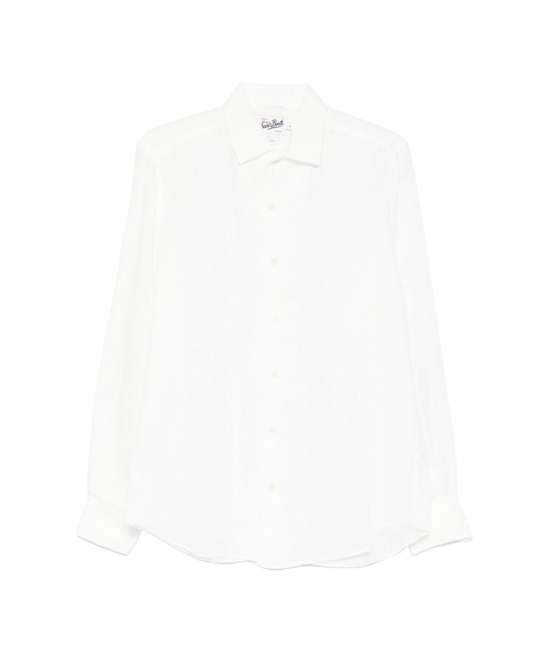 MC2 SAINT BARTH Белая льняная кэжуал рубашка, фото 1