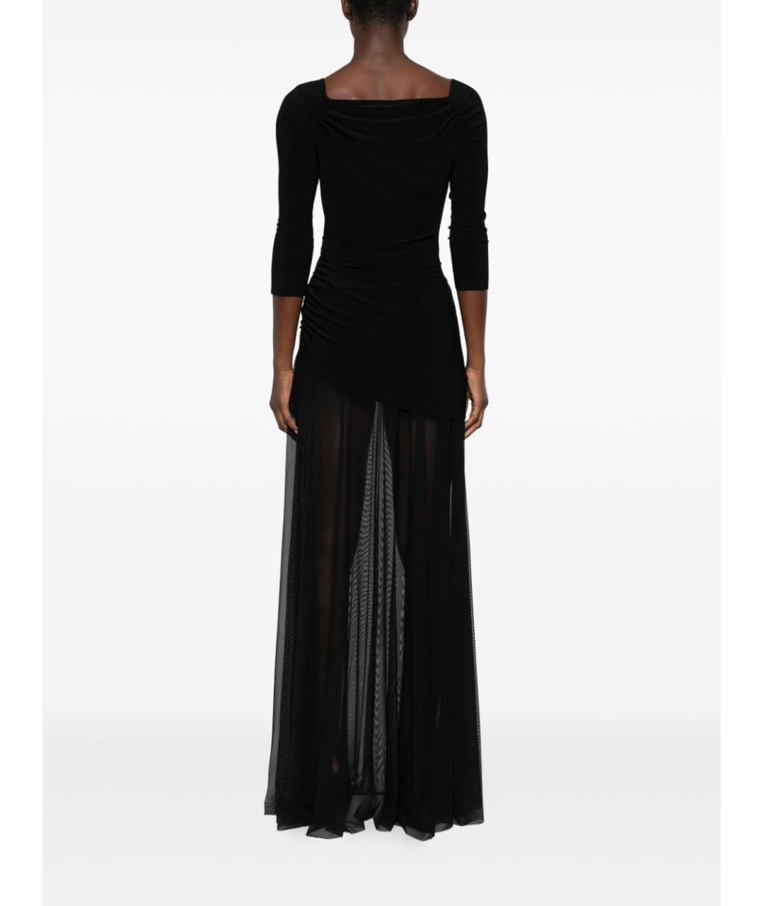 NORMA KAMALI Черное полиэстеровое вечернее платье, фото 3