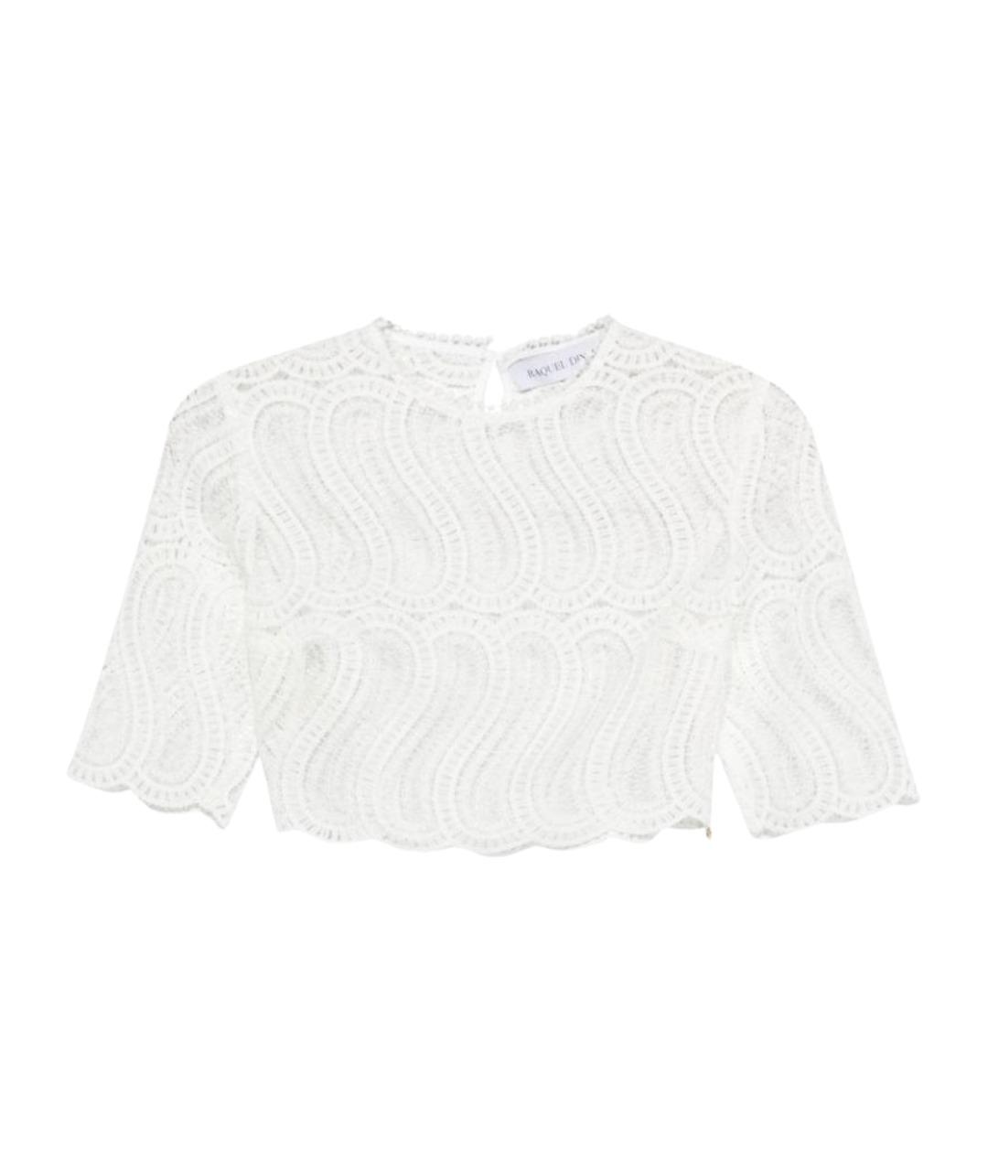 RAQUEL DINIZ Белая полиэстеровая футболка, фото 1