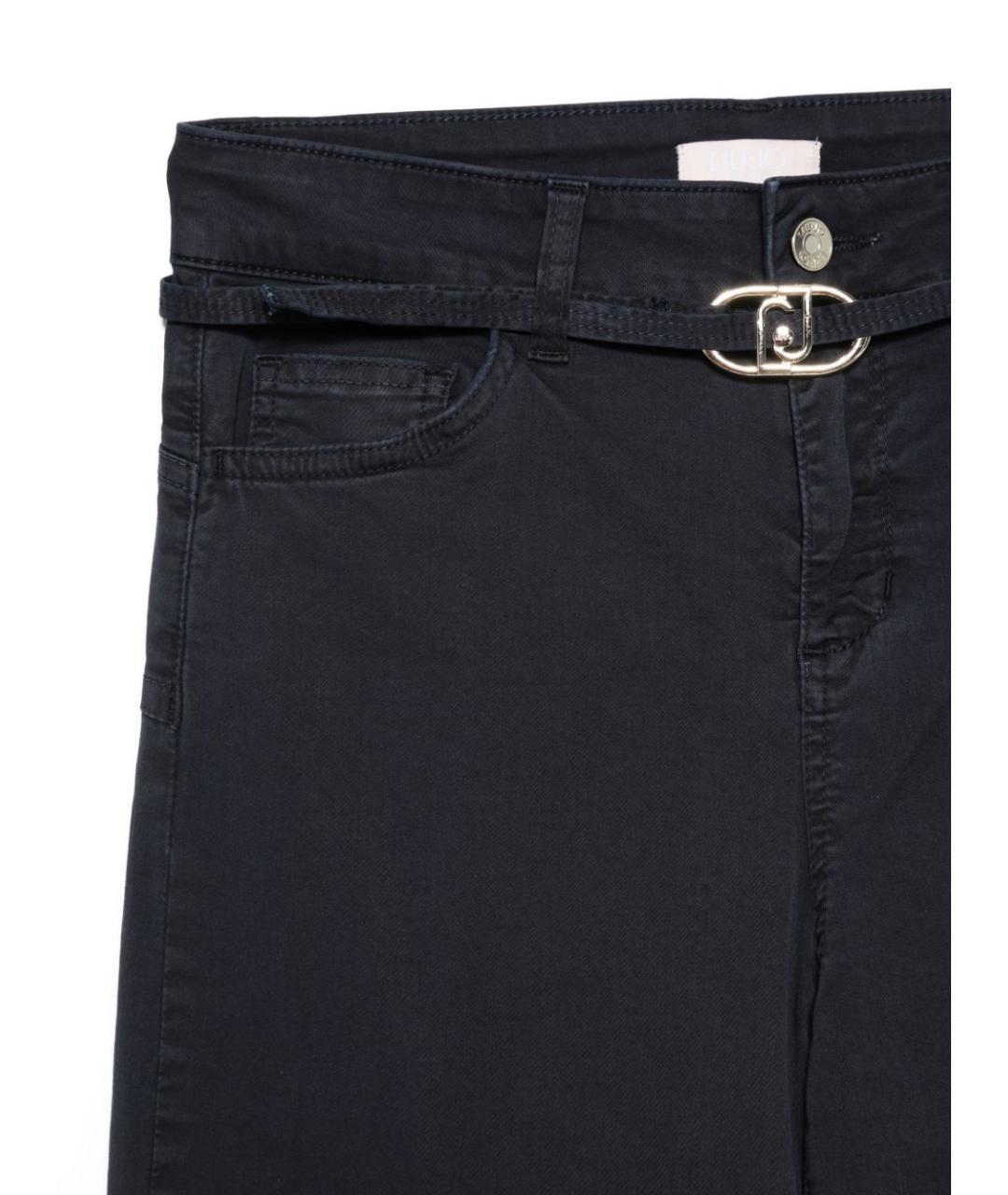 LIU JO Синие хлопковые прямые джинсы, фото 3