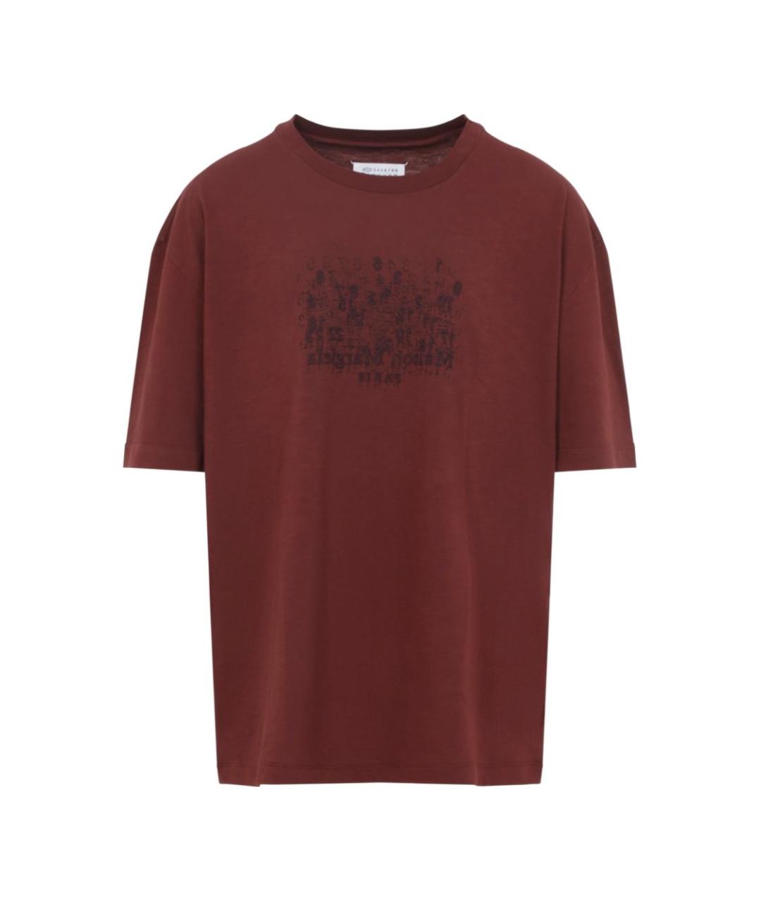 MAISON MARGIELA Красная хлопковая футболка, фото 1
