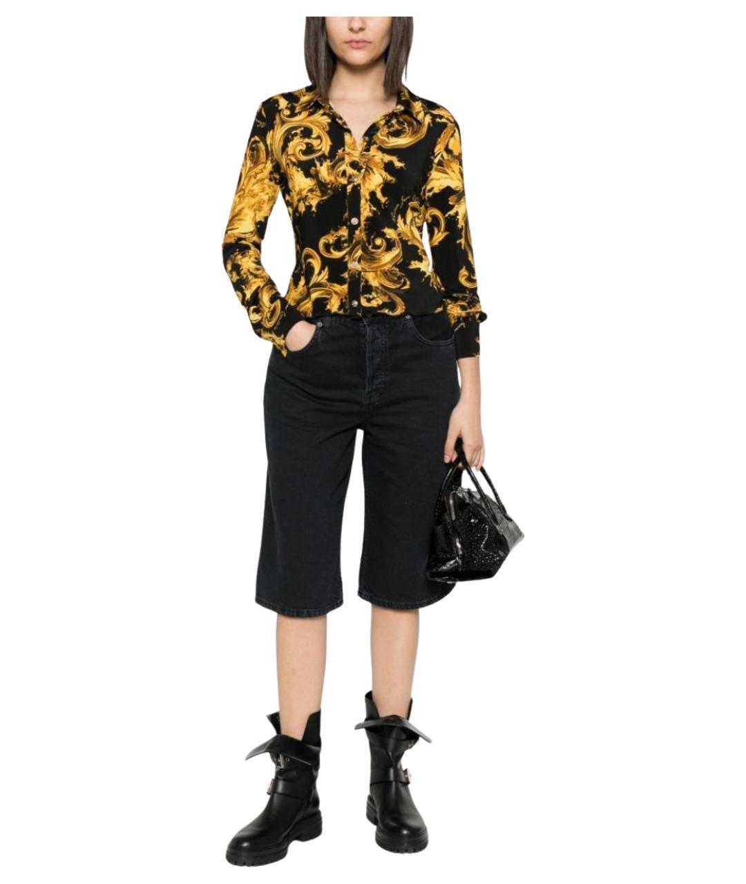 VERSACE JEANS COUTURE Мульти вискозная рубашка, фото 5