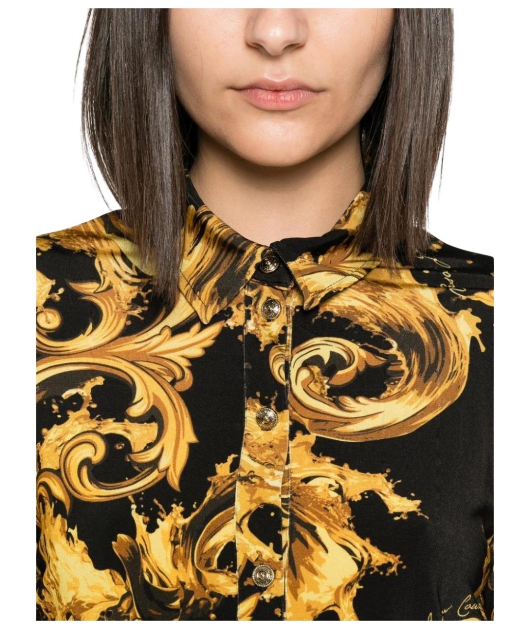VERSACE JEANS COUTURE Мульти вискозная рубашка, фото 4
