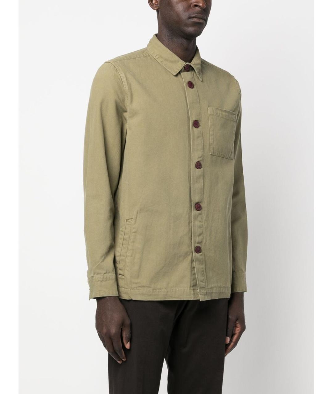 BARBOUR Зеленая хлопковая кэжуал рубашка, фото 5