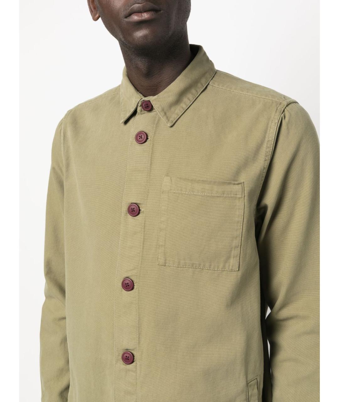 BARBOUR Зеленая хлопковая кэжуал рубашка, фото 2