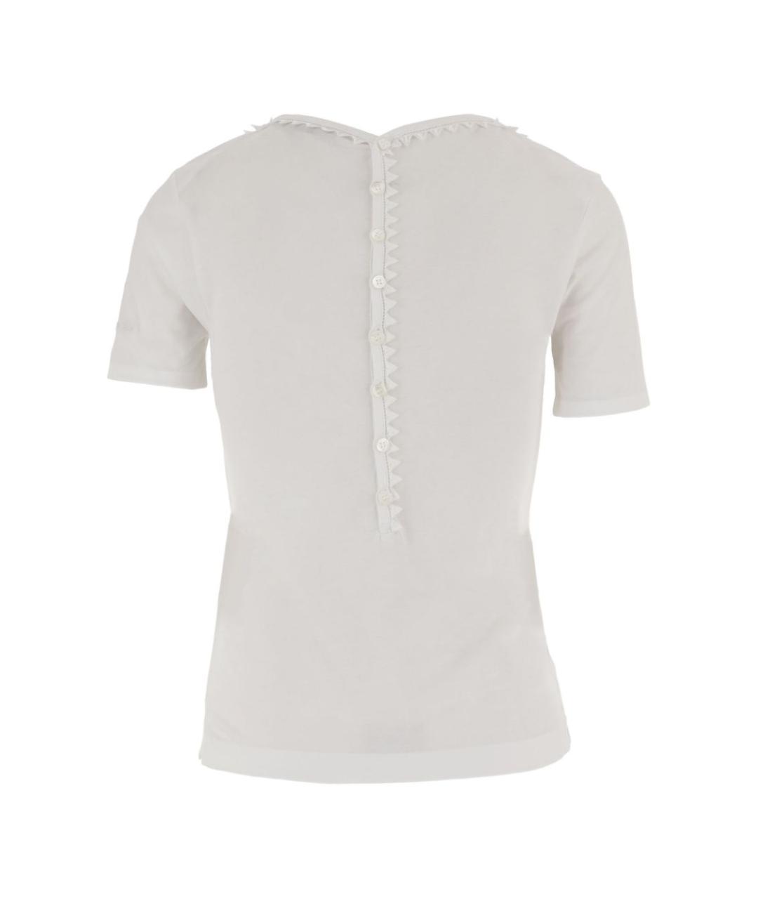 JACQUEMUS Белая хлопковая футболка, фото 2