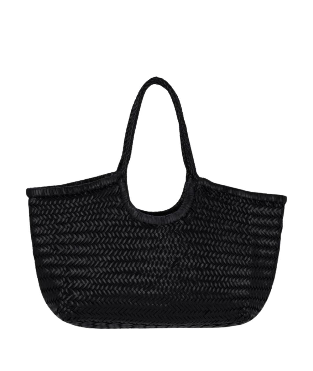 Dragon Diffusion Черная пелетеная сумка тоут, фото 1