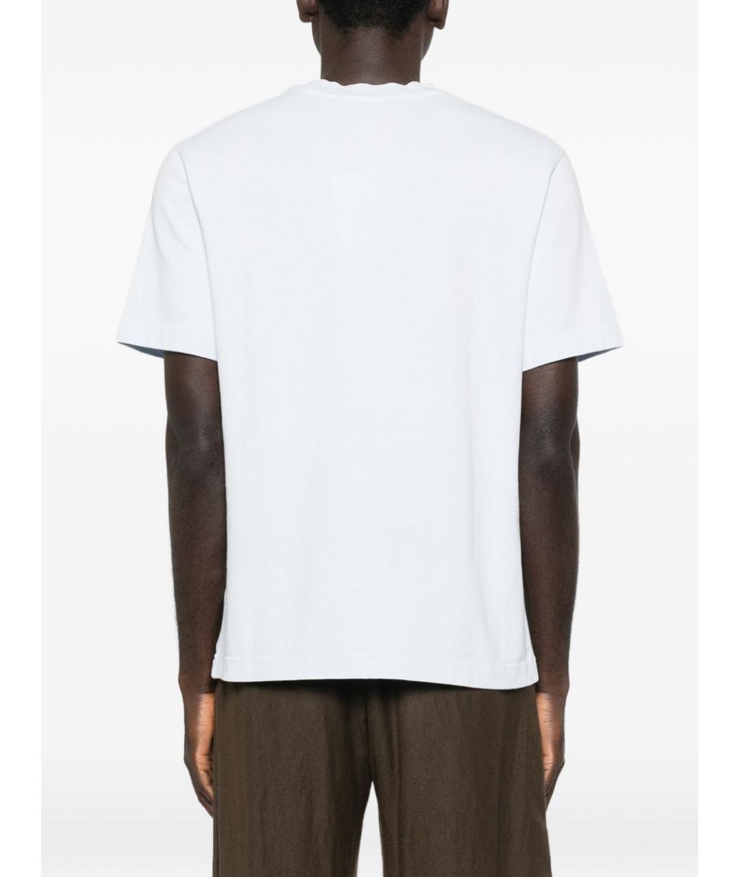JACQUEMUS Голубая хлопковая футболка, фото 2