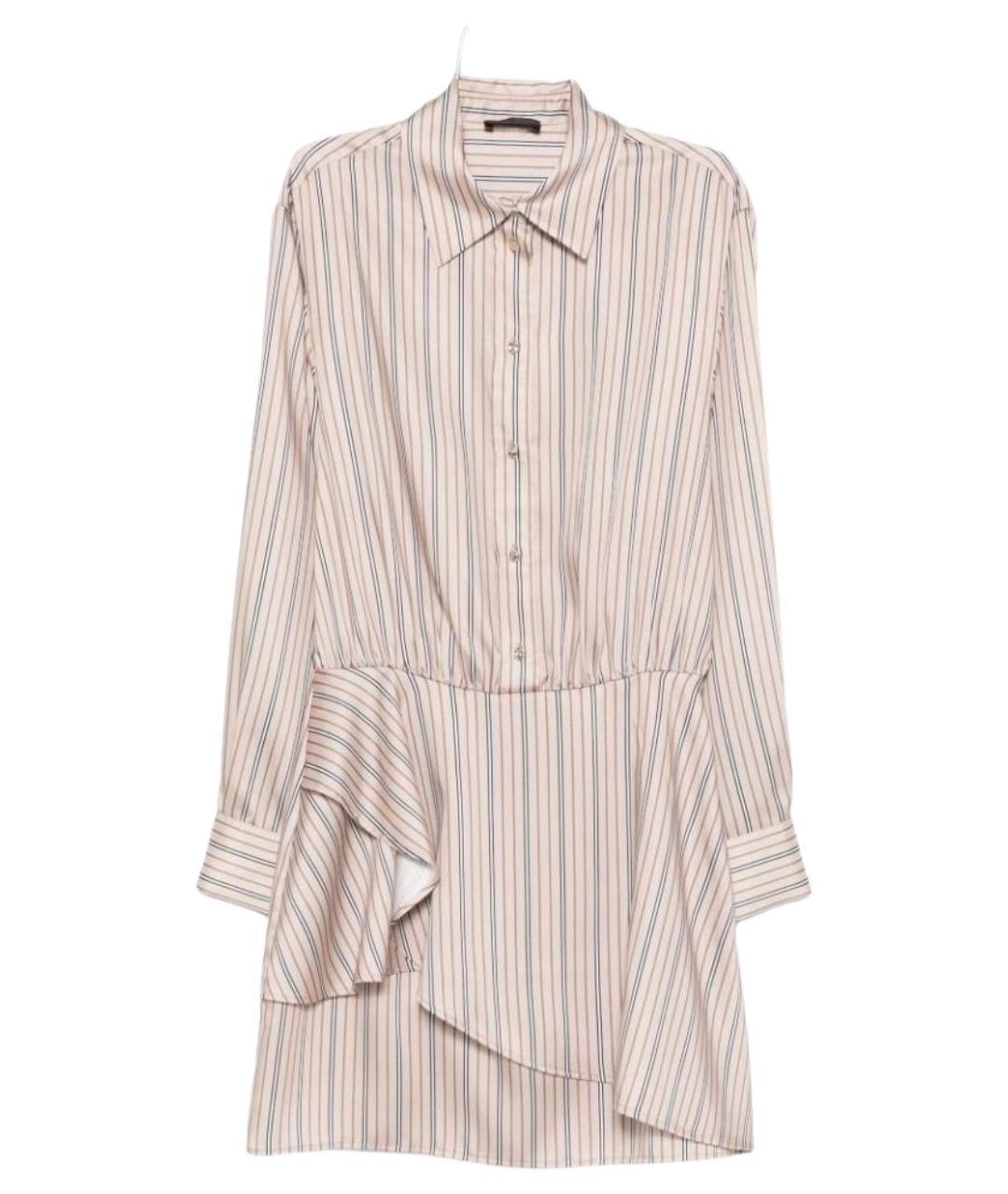 LIU JO Бежевое полиэстеровое повседневное платье, фото 1