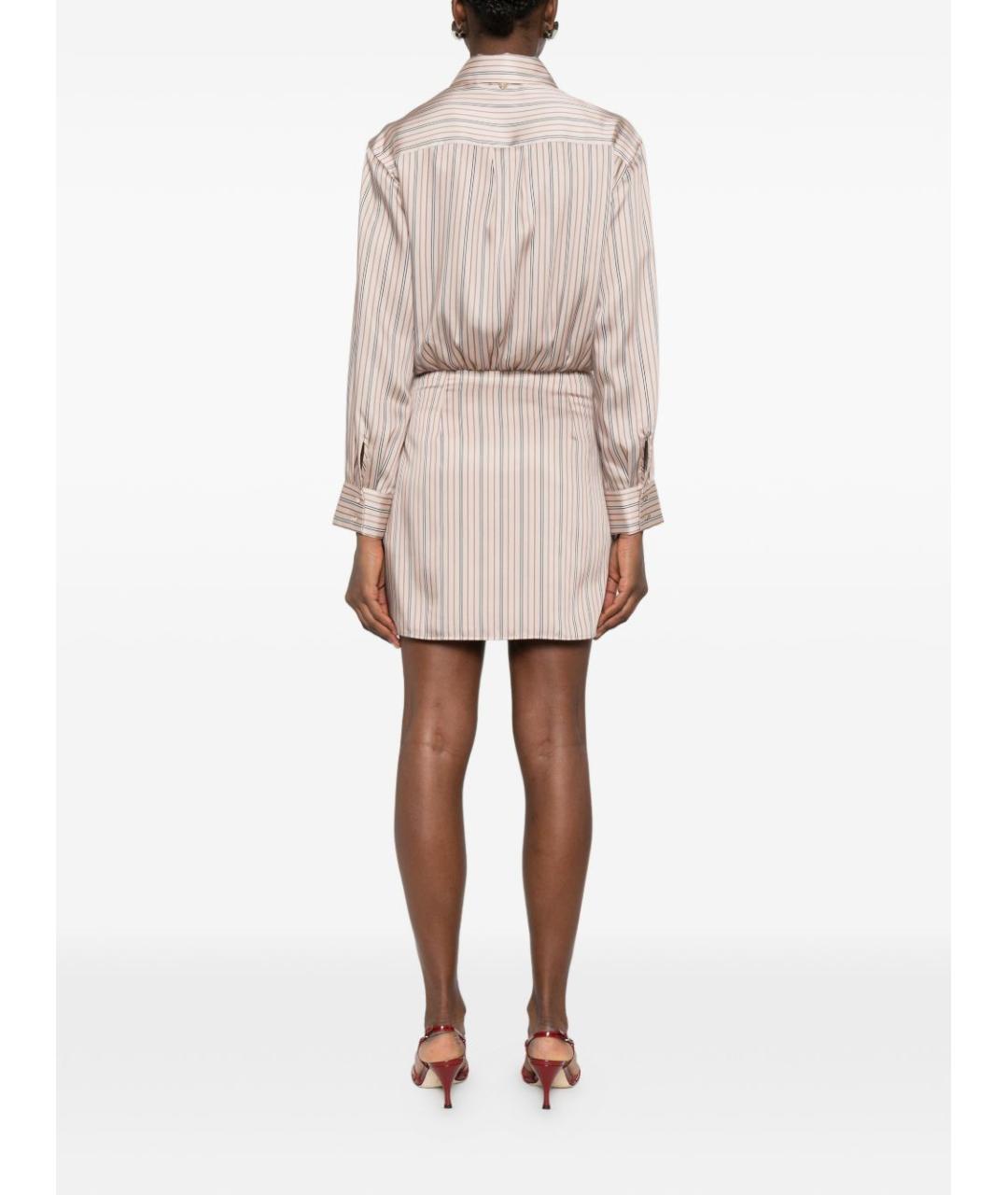 LIU JO Бежевое полиэстеровое повседневное платье, фото 2