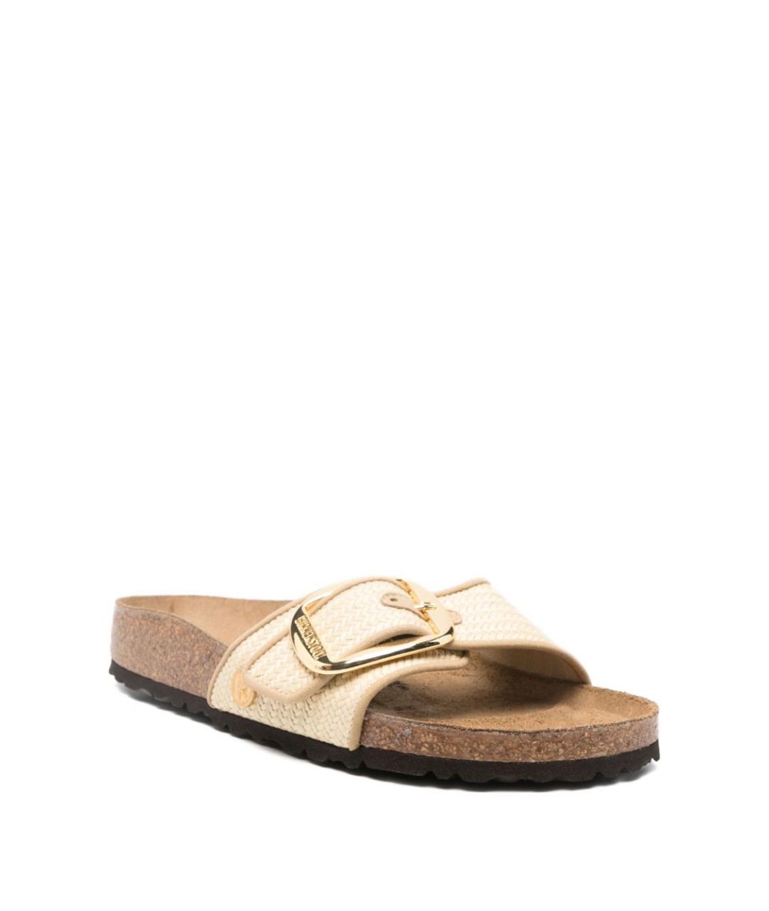 BIRKENSTOCK Бежевые шлепанцы, фото 4