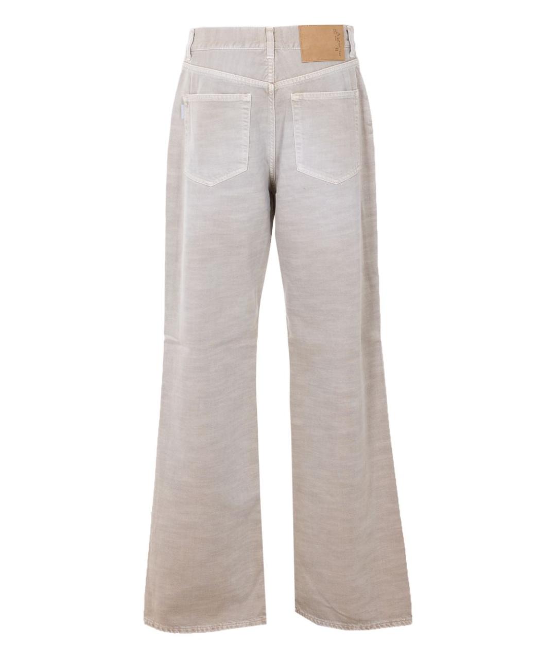 HAIKURE Серые хлопковые прямые джинсы, фото 4