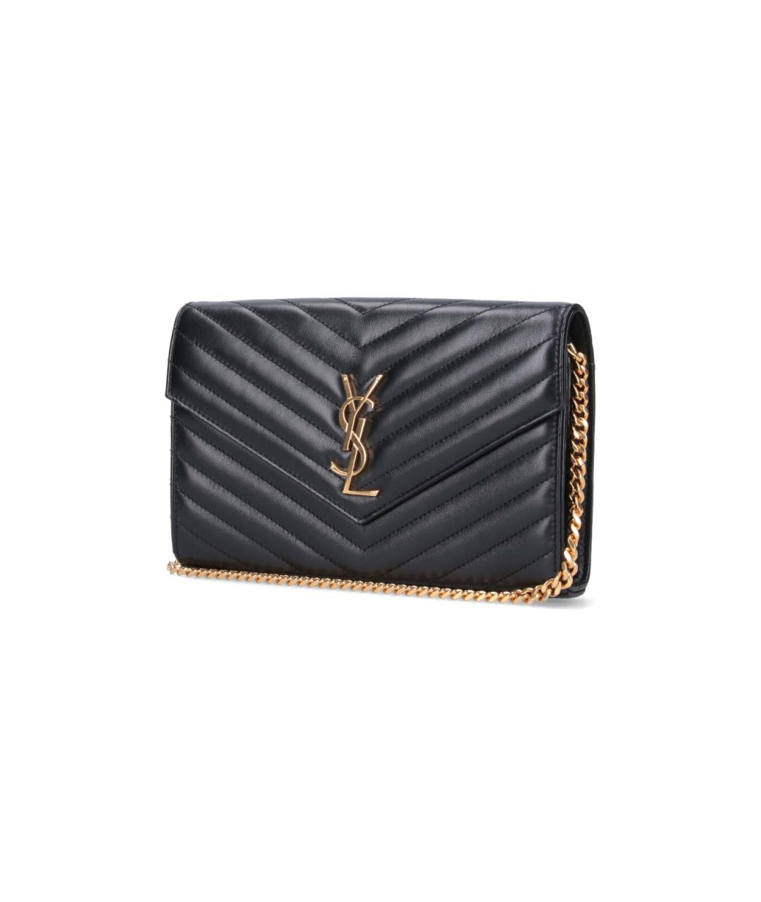 SAINT LAURENT Черный кошелек, фото 2