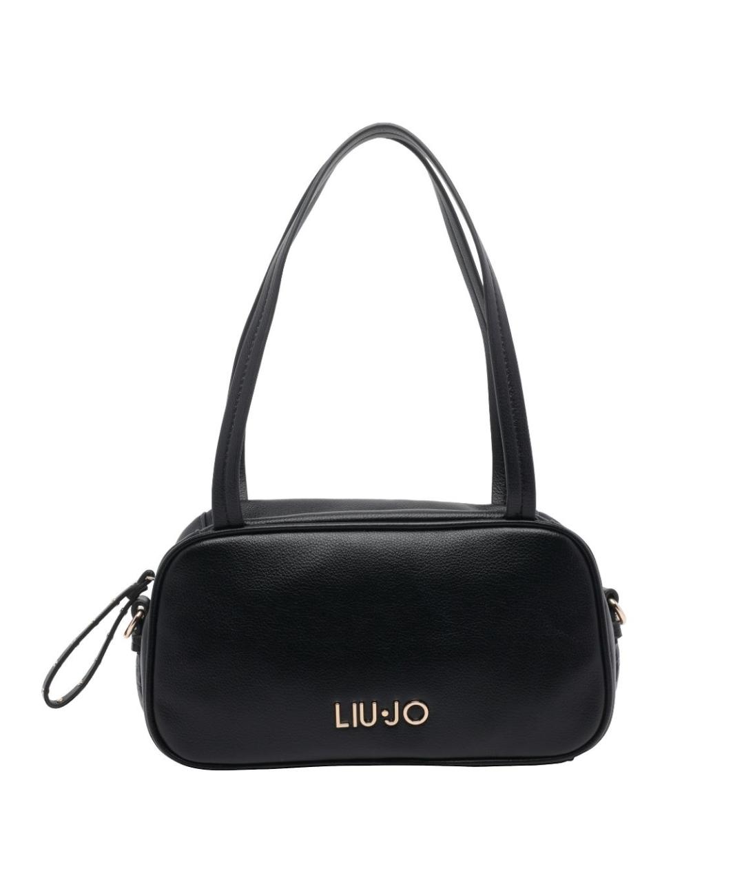 LIU JO Черная сумка через плечо из искусственной кожи, фото 1