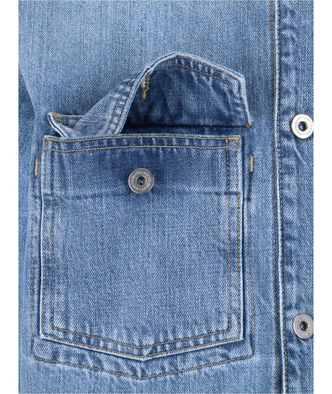 CARHARTT WIP Синяя хлопковая куртка, фото 4