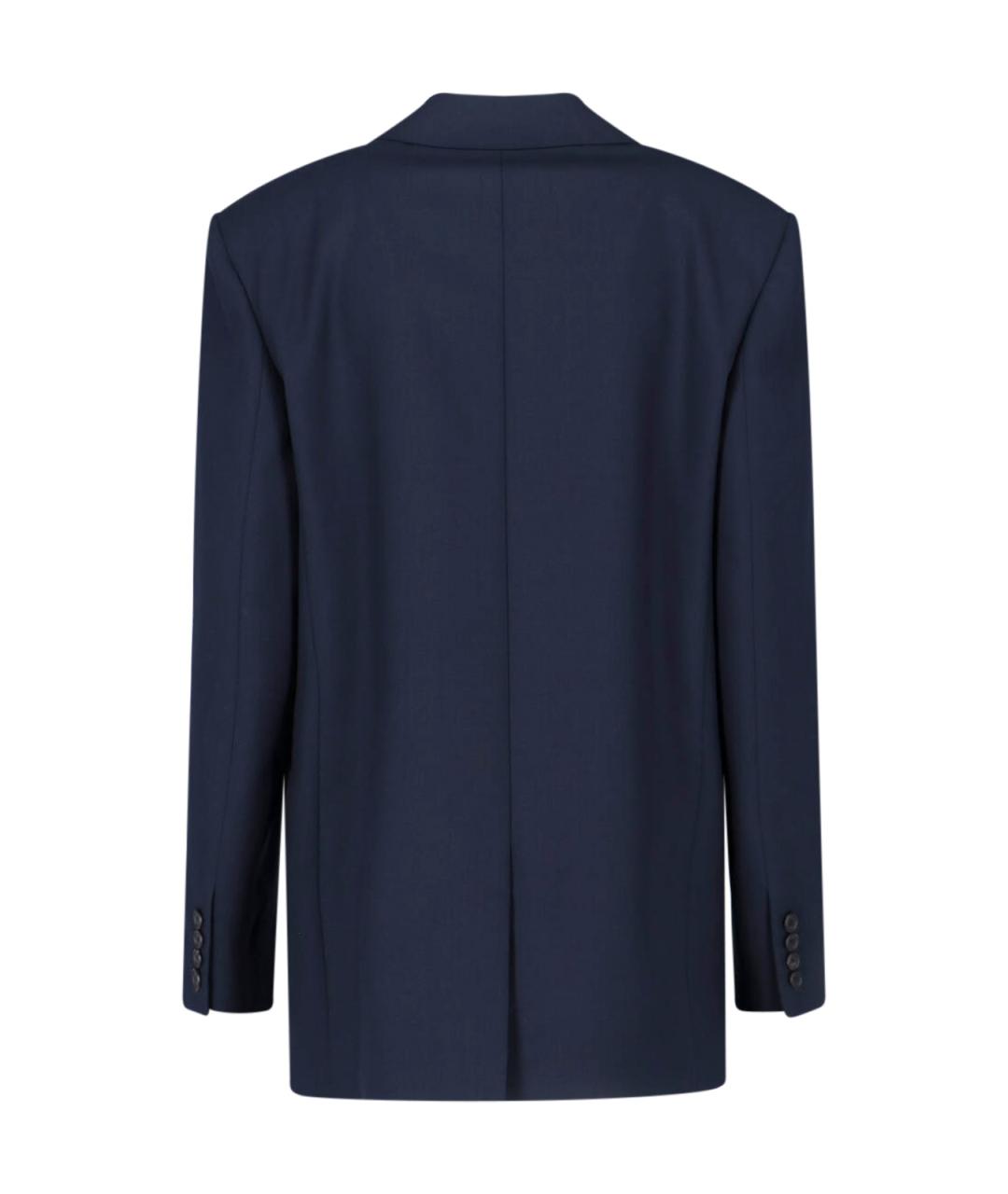 SAINT LAURENT Темно-синий жакет/пиджак, фото 2