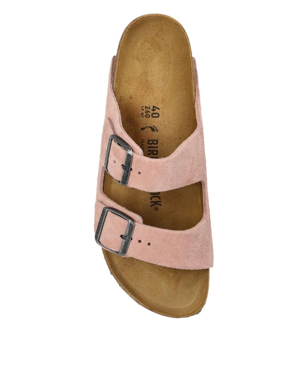 BIRKENSTOCK Розовые замшевые сандалии, фото 4