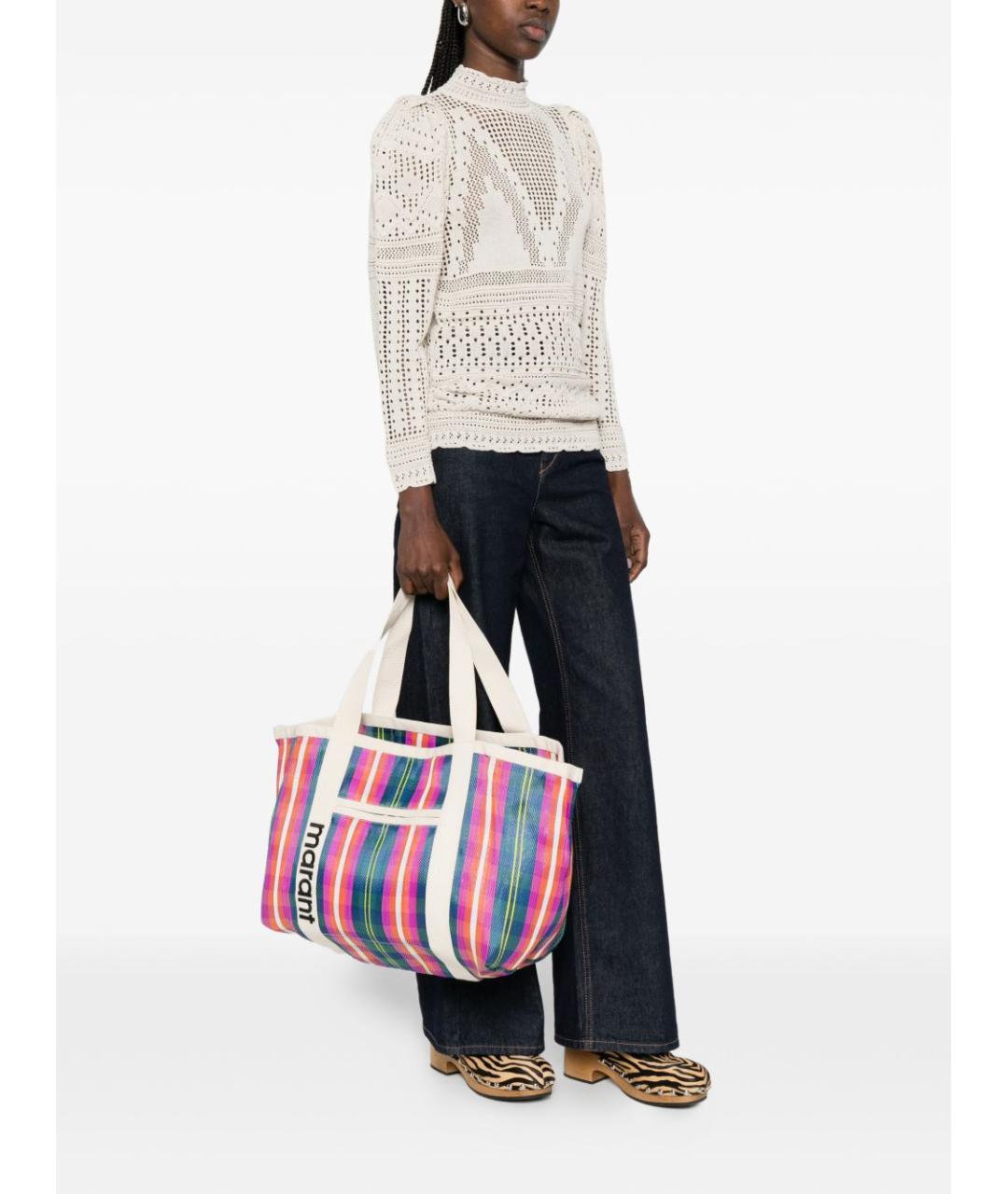 ISABEL MARANT Мульти тканевая сумка тоут, фото 4