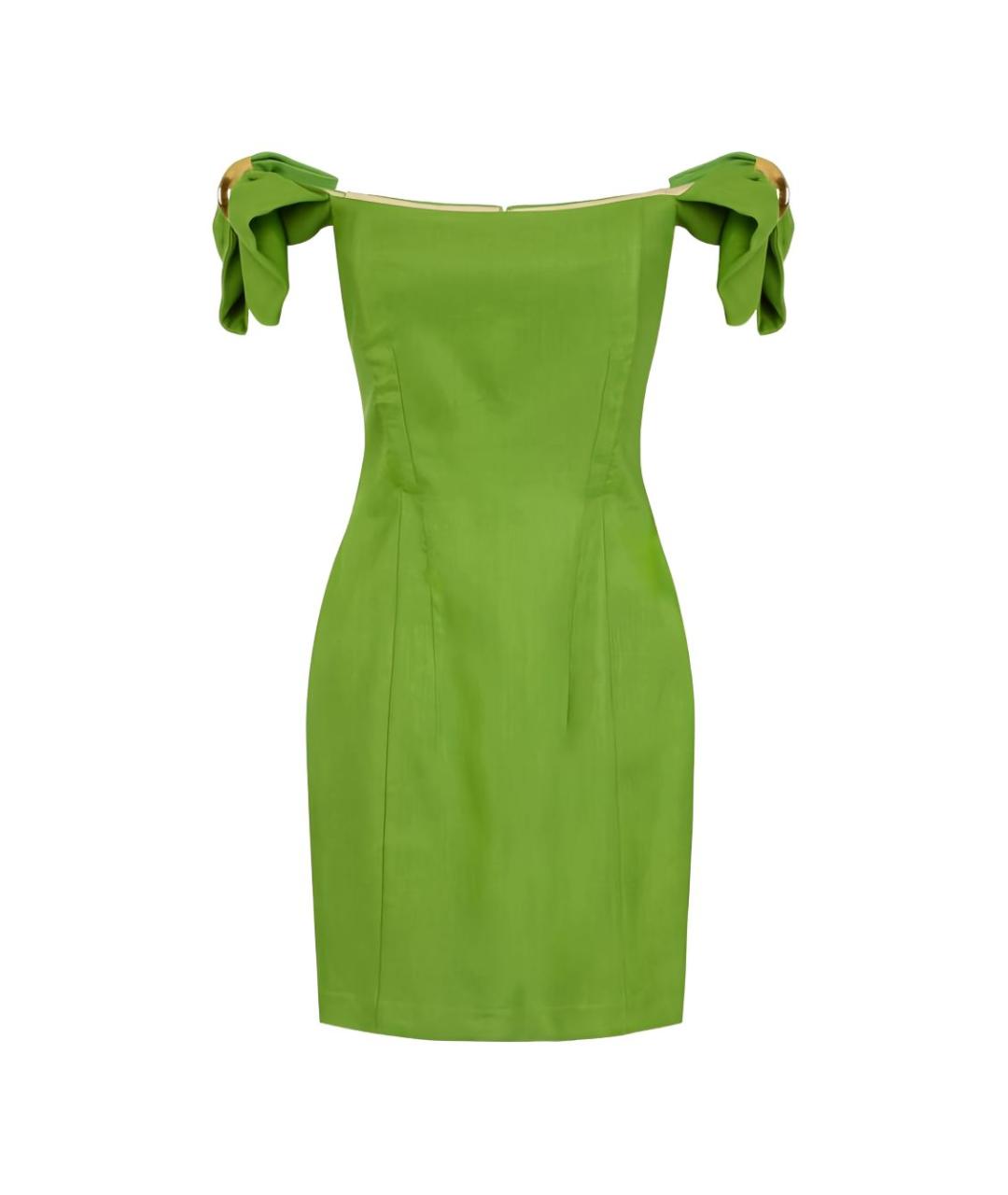 ELISABETTA FRANCHI Зеленые вечернее платье, фото 1