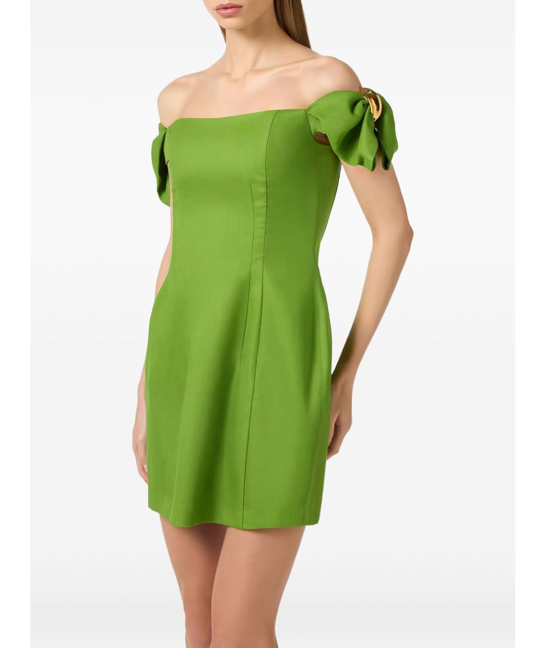 ELISABETTA FRANCHI Зеленые вечернее платье, фото 5