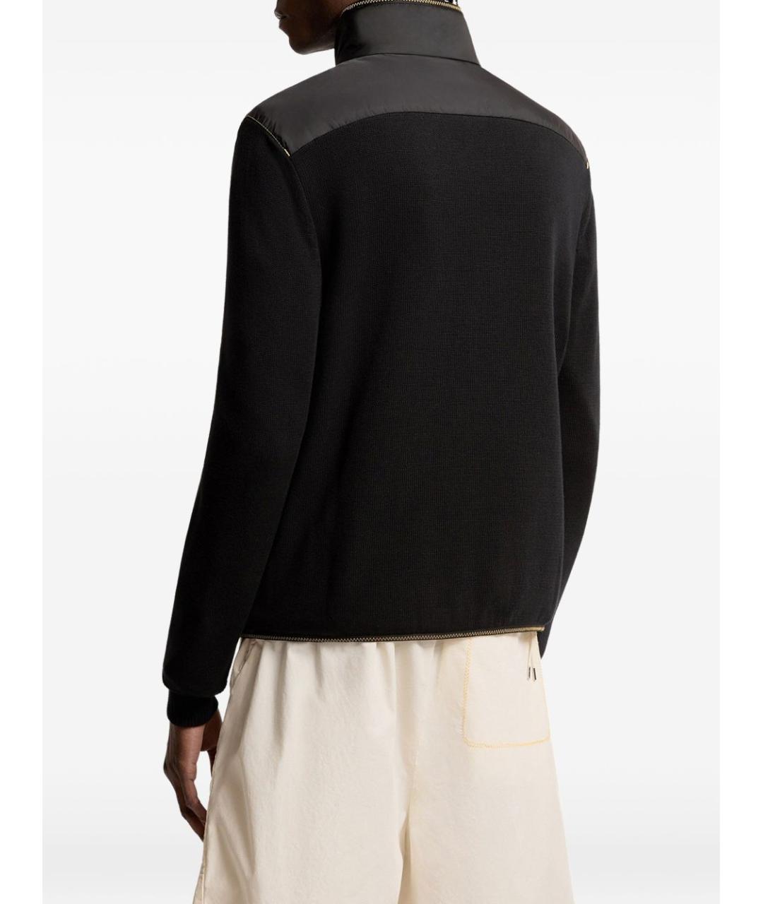 MONCLER Черная полиамидовая куртка, фото 3