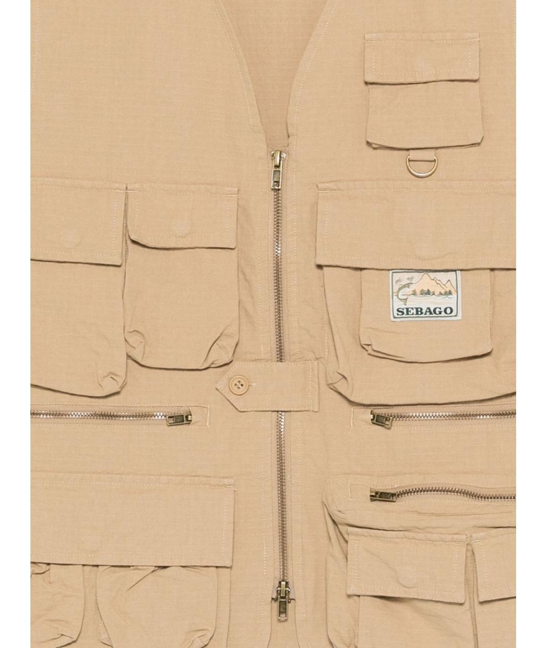 SEBAGO Бежевый хлопковый жилет, фото 3