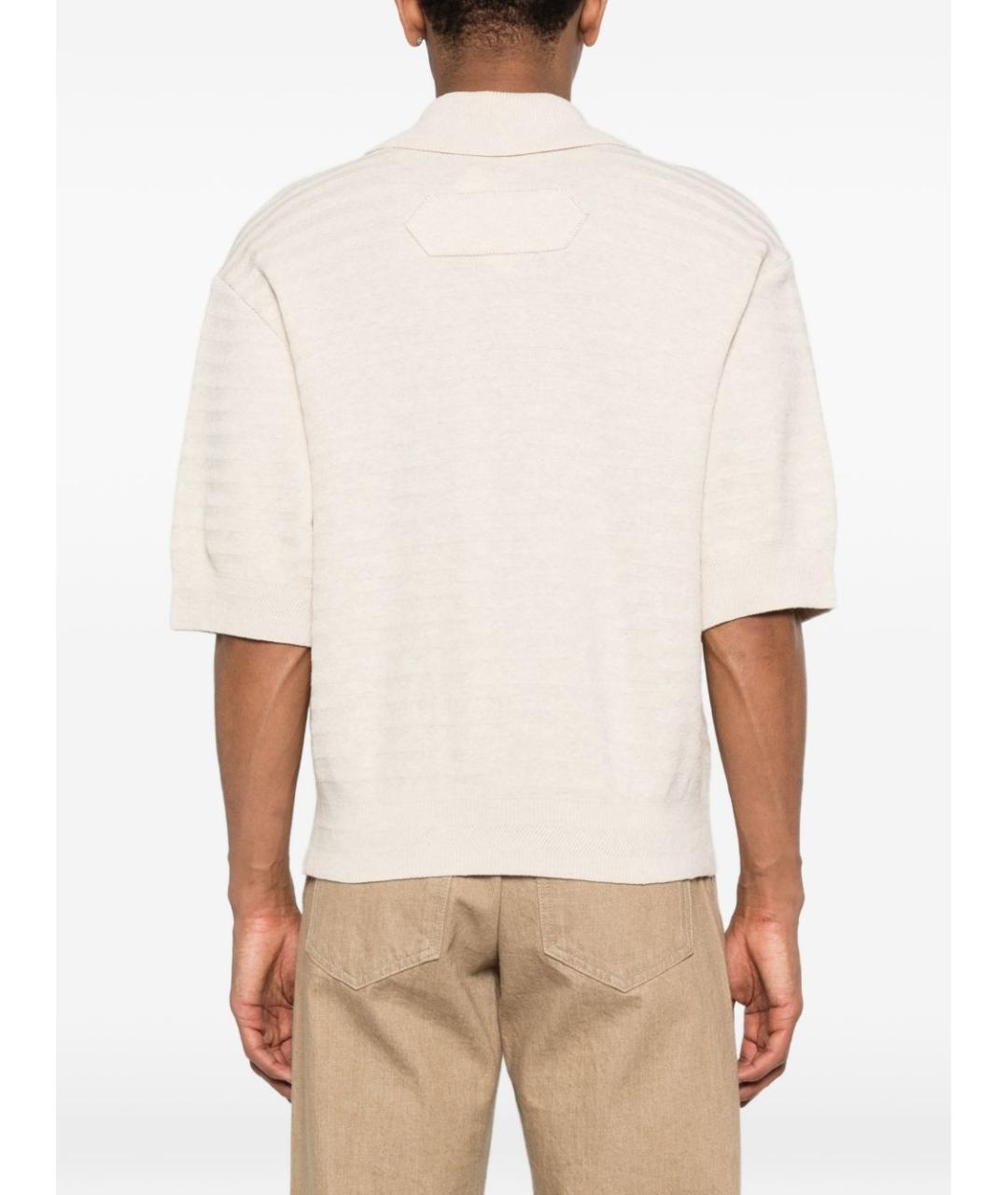 JACQUEMUS Бежевый хлопковый джемпер / свитер, фото 3