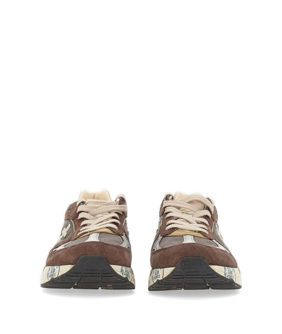 PREMIATA Коричневые низкие кроссовки / кеды, фото 4