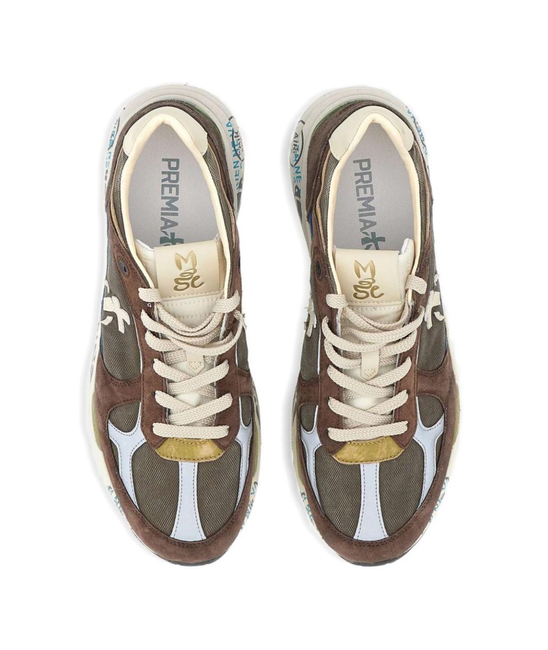 PREMIATA Коричневые низкие кроссовки / кеды, фото 6