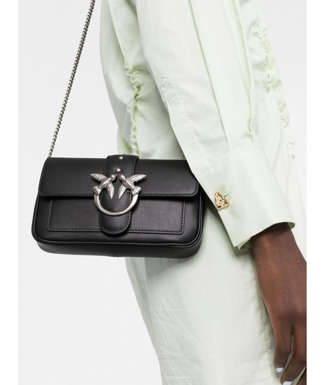 PINKO Черная сумка через плечо, фото 5