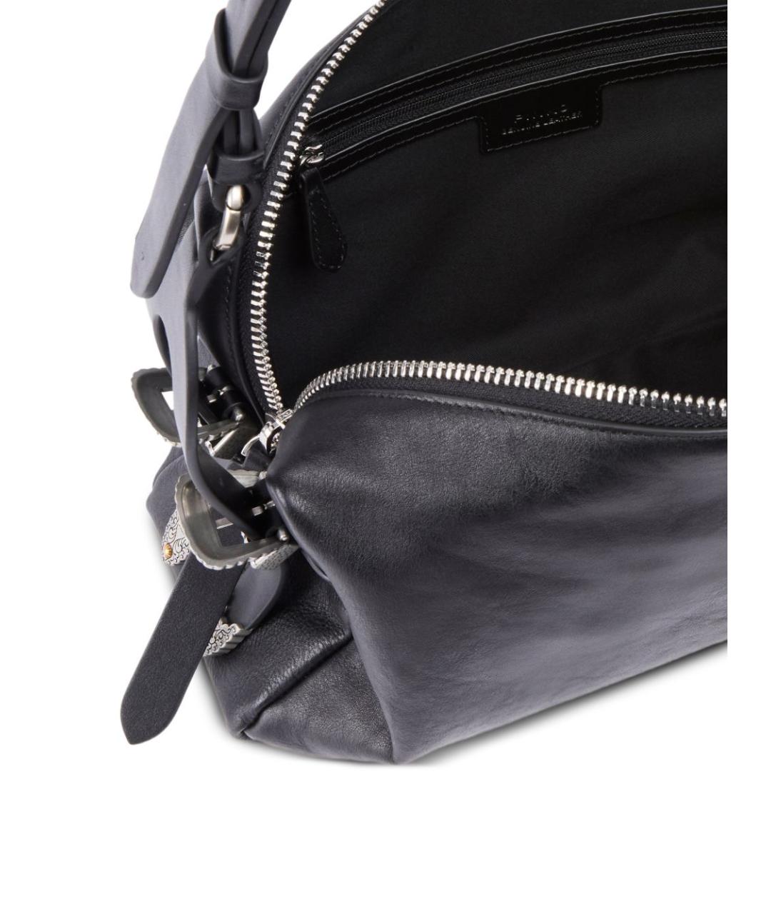 PINKO Черная кожаная сумка через плечо, фото 4