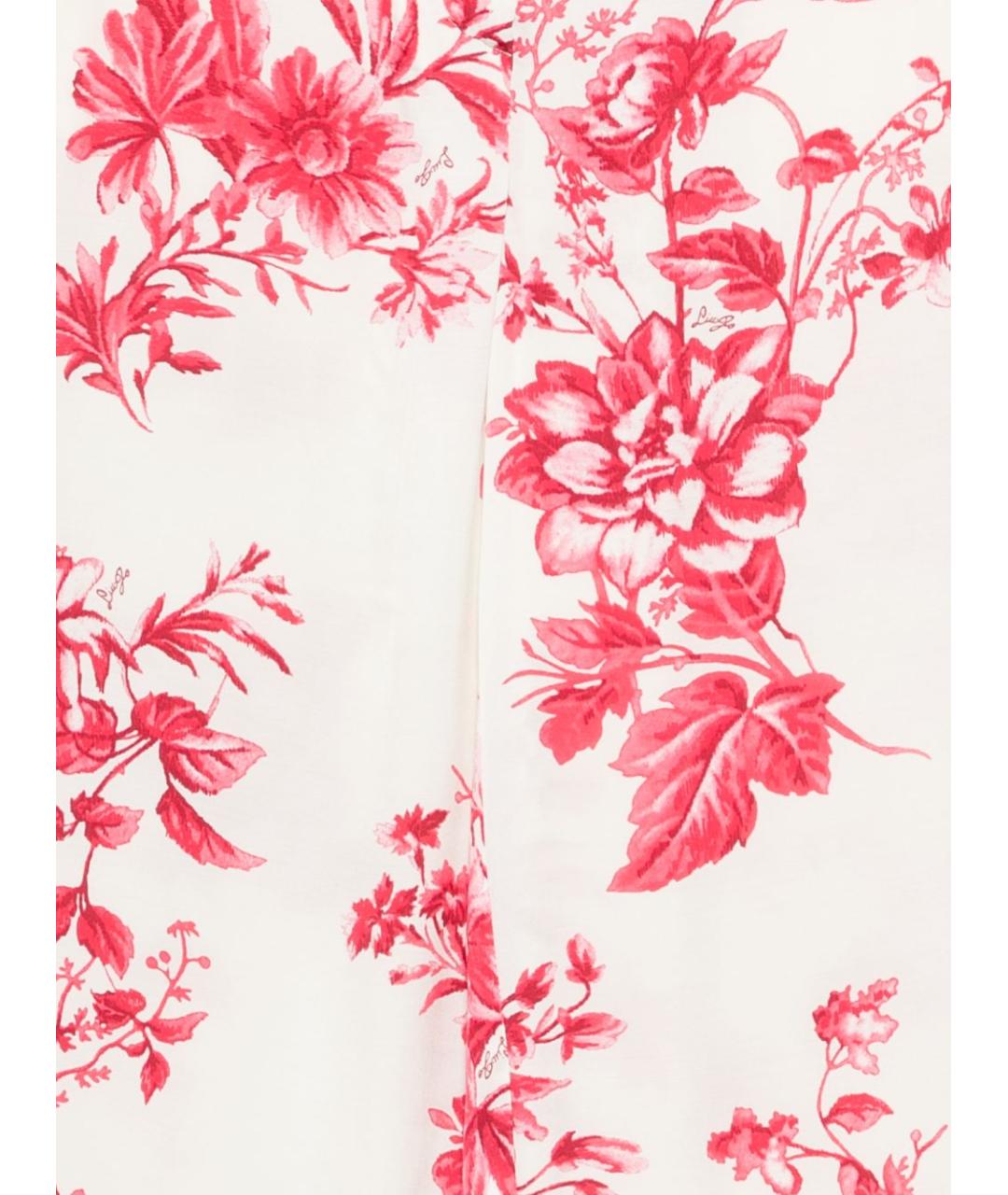 LIU JO Красные вискозные прямые брюки, фото 2