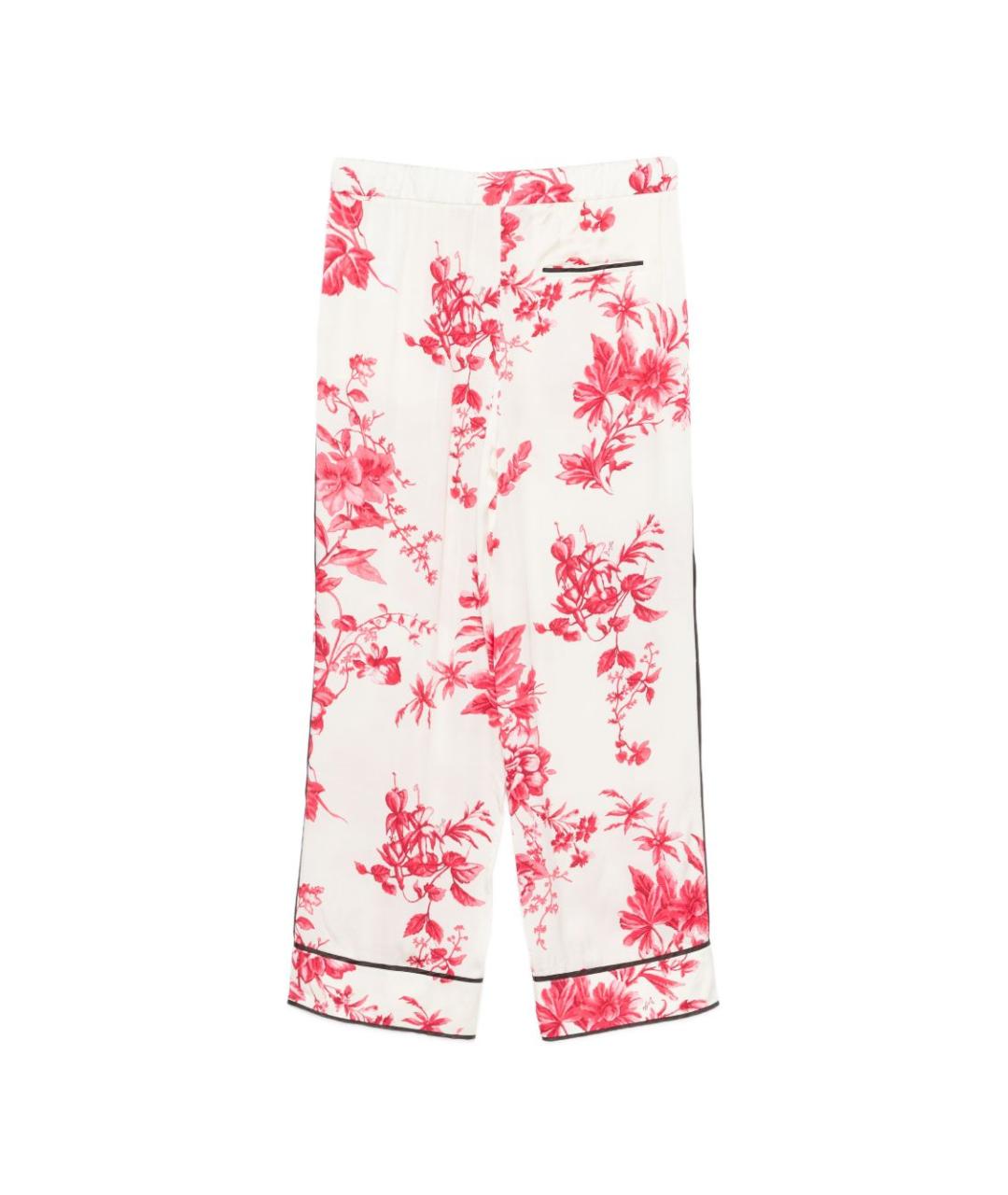 LIU JO Красные вискозные прямые брюки, фото 3