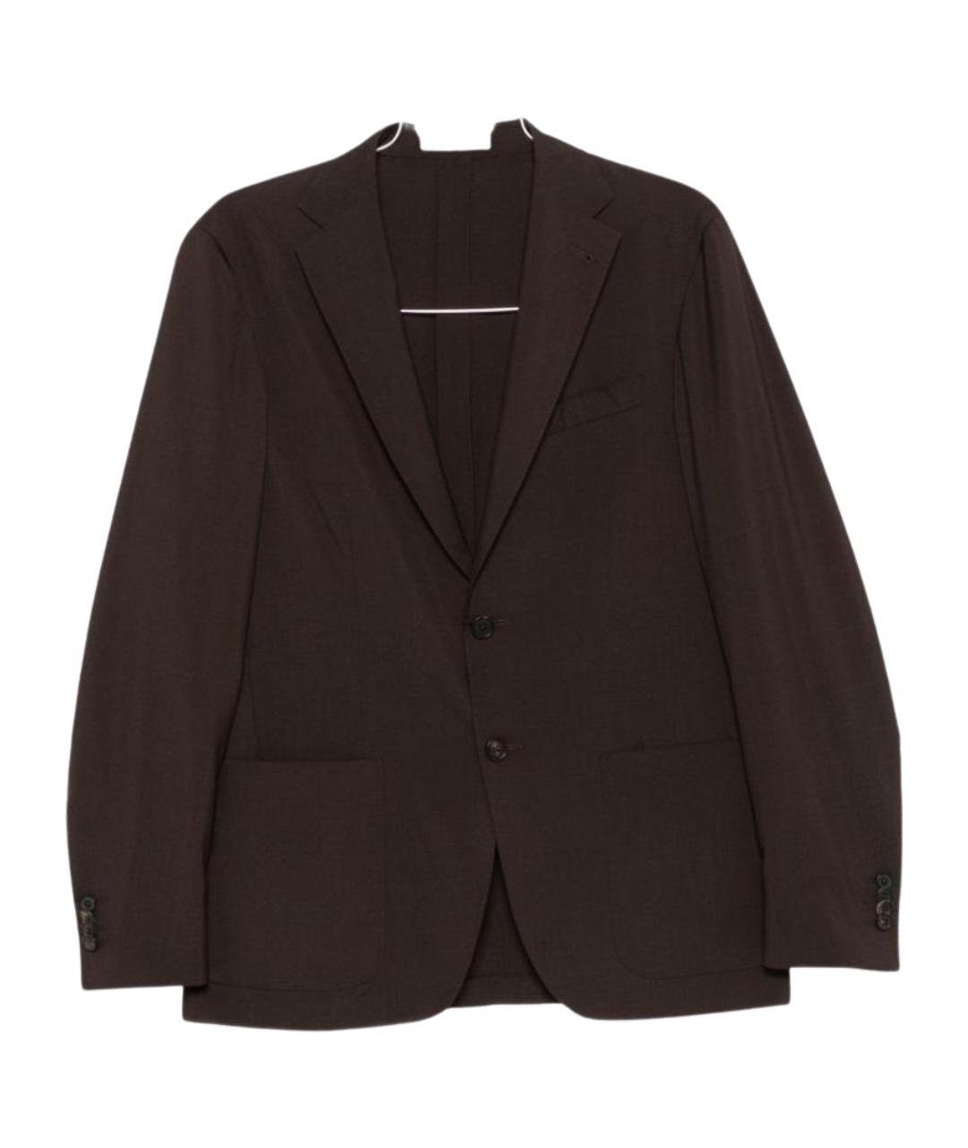 CORNELIANI Коричневый шерстяной пиджак, фото 1