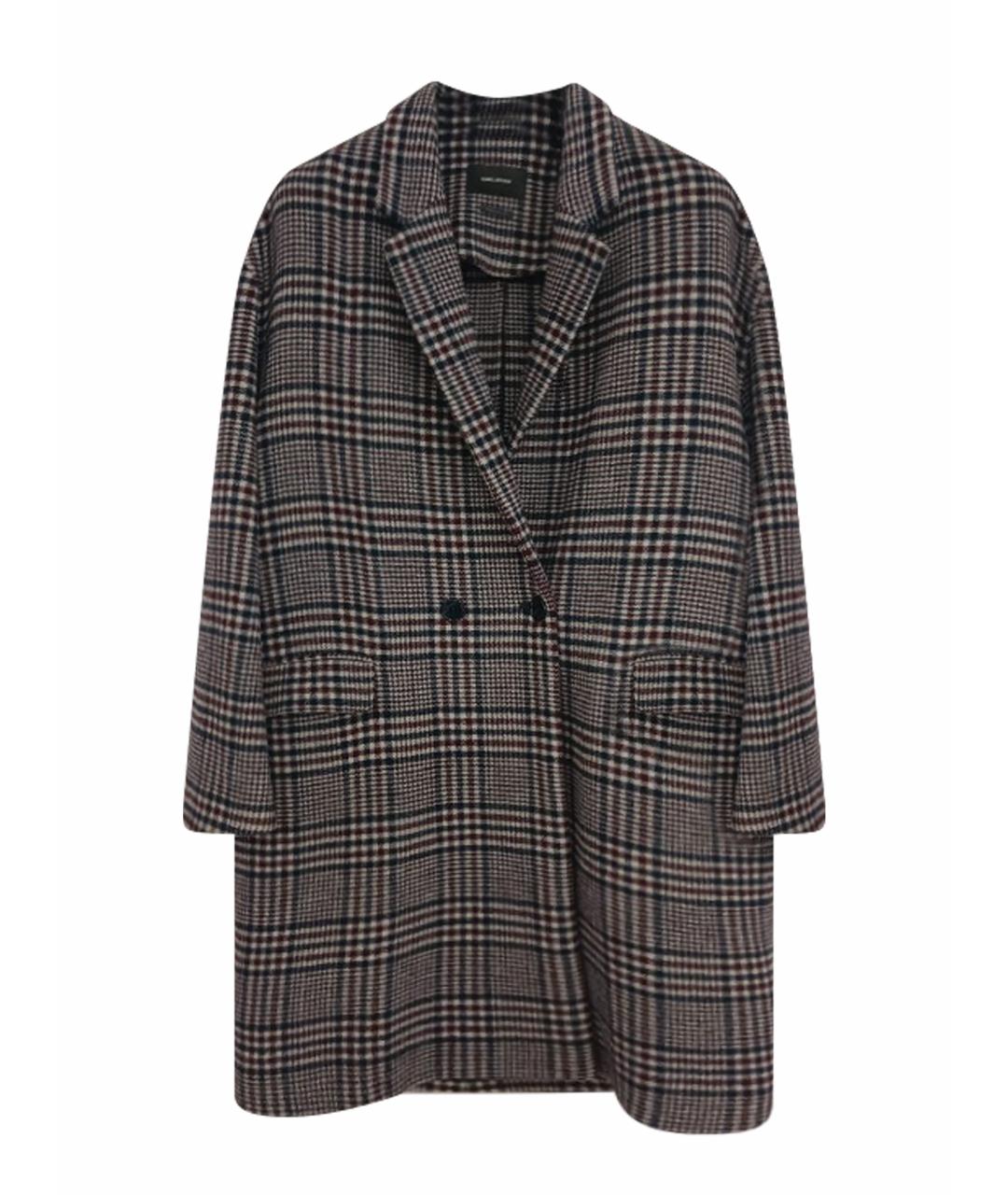 ISABEL MARANT Бордовое шерстяное пальто, фото 1