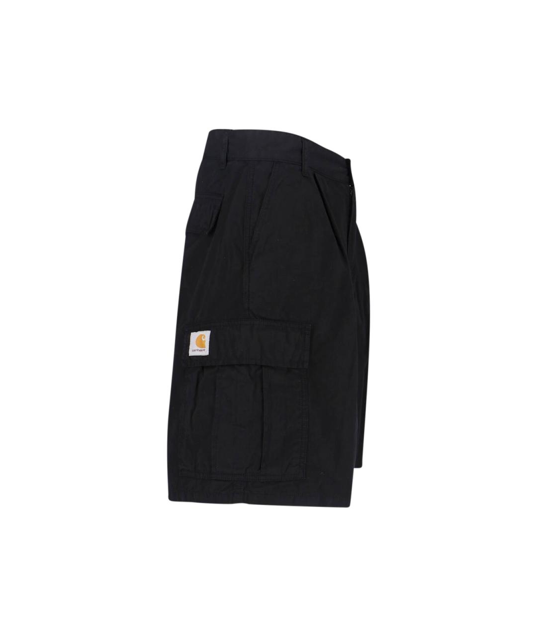 CARHARTT WIP Черные хлопковые шорты, фото 3